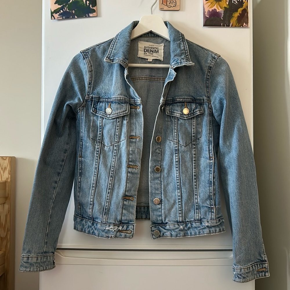 Zara denim jeans jacket xs